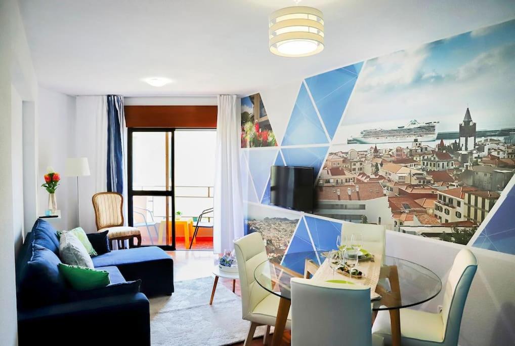 Funchal Downtown 5Min Marina + 2 Bedroom + Parking Extérieur photo